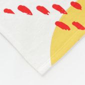 Modernes Abstraktes Aquarellmuster Fleecedecke (Ecke)