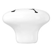 Modernes Abstraktes Atomprogramm MCM MOD Sputnik Keramikknauf (Seitenansicht)