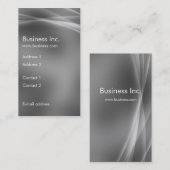 Modernes abstraktes Aurora-Effekt-Grau Visitenkarte (Vorne/Hinten)