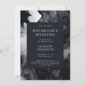 Modernes Abstraktes Bachelor-Wochenende Einladung (Vorderseite)