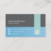 Modernes Abstraktes Berufliches Logo Generic Visitenkarte (Rückseite)