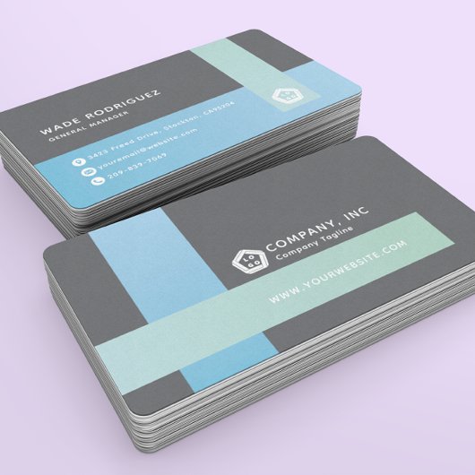 Modernes Abstraktes Berufliches Logo Generic Visitenkarte