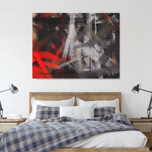 Modernes Abstraktes Bild #2 Leinwanddruck (Insitu (Schlafzimmer))