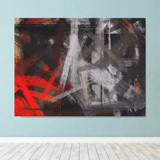 Modernes Abstraktes Bild #2 Leinwanddruck (Insitu (Holzboden))