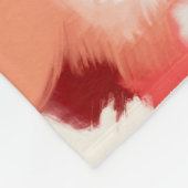 Modernes abstraktes Bild aquamarin, gelb, cremegrü Fleecedecke (Ecke)