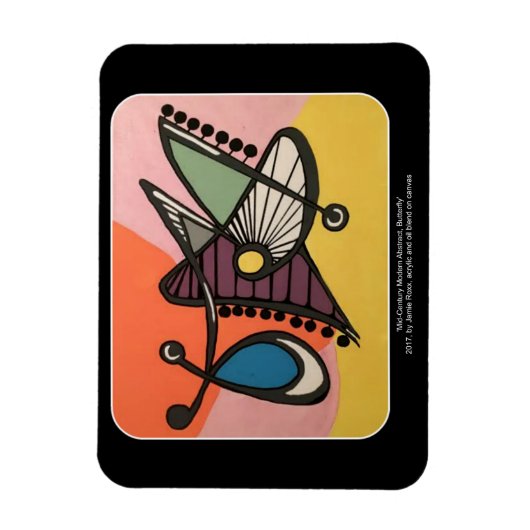 Modernes Abstraktes Bild aus dem Mittelalter, Schm Magnet (Vertikal)