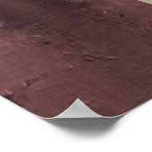 Modernes Abstraktes Black Red & Gold Wall Poster (Ecke)