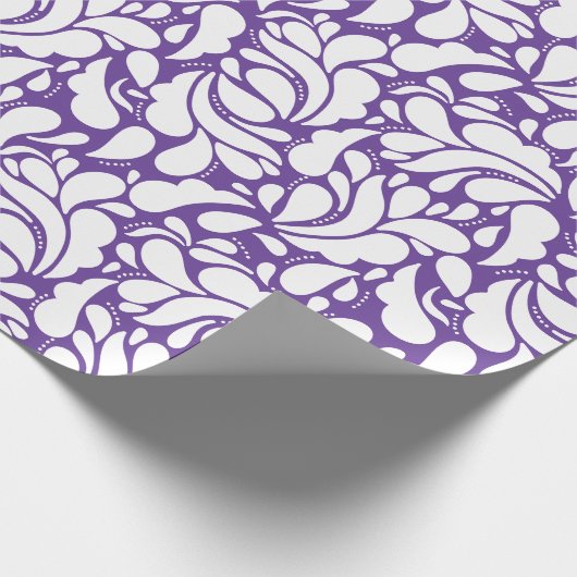 Modernes abstraktes Blattmuster Geschenkpapier (Ecke)