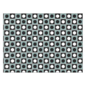 Modernes Abstraktes Blau-Schwarz-Weiß-Tablett Tischdecke (Vorderseite (Horizontal))