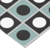 Modernes Abstraktes Blau-Schwarz-Weiß-Tablett Tischdecke (Schrägansicht)