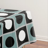 Modernes Abstraktes Blau-Schwarz-Weiß-Tablett Tischdecke (Beispiel)