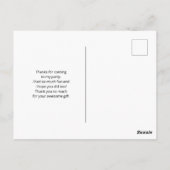 Modernes Abstraktes Blau und Lila Wasserfarbe Viel Postkarte (Rückseite)