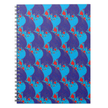 Modernes abstraktes BLAU- und Rotschleifmuster