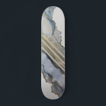 Modernes Abstraktes Blue Ink Design Skateboard<br><div class="desc">Das Kunstwerk für dieses Skateboard stammt aus einem originalen alkoholfarbenen Gemälde. Um das Originalgemälde zu sehen,  folgen Sie mir auf Instagram @AlyMarieArt.</div>