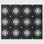 modernes abstraktes Blume-Packpapier Geschenkpapier (Flach)