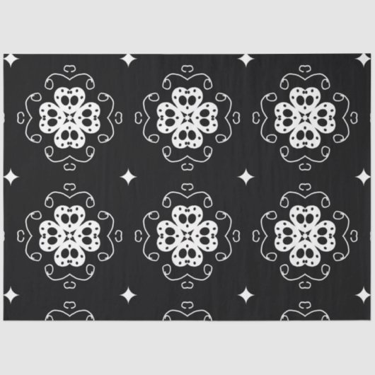 modernes abstraktes Blume-Papierpapier Seidenpapier (Vorderseite)