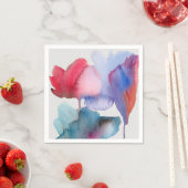 Modernes abstraktes Blumengeschirr Serviette (Beispiel)