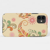 Modernes Abstraktes Blumenmuster Case-Mate iPhone Hülle (Rückseite (Horizontal))
