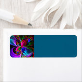 Modernes Abstraktes Blumenmuster Red Blue #12 (Insitu)