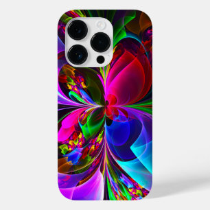 Modernes Abstraktes Blumenmuster Red Blue #12 Case-Mate iPhone 14 Pro Hülle
