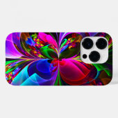 Modernes Abstraktes Blumenmuster Red Blue #12 Case-Mate iPhone Hülle (Rückseite (Horizontal))
