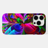 Modernes Abstraktes Blumenmuster Red Blue #12 Case-Mate iPhone Hülle (Rückseite (Horizontal))
