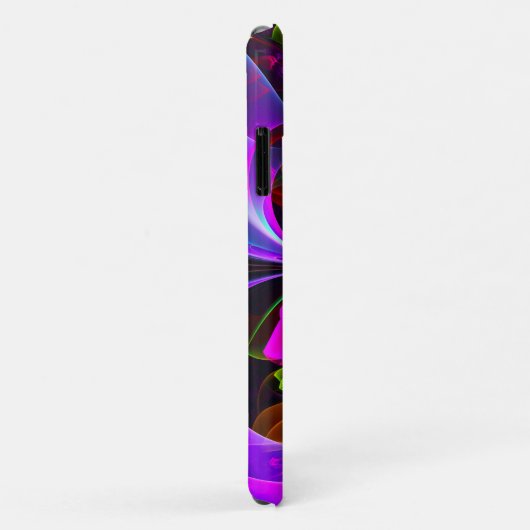 Modernes Abstraktes Blumenmuster Red Blue #12 Case-Mate iPhone Hülle (Hinten/Rechts)