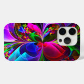 Modernes Abstraktes Blumenmuster Red Blue #12 Case-Mate iPhone Hülle (Rückseite (Horizontal))