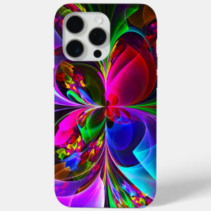 Modernes Abstraktes Blumenmuster Red Blue #12 Case-Mate iPhone Hülle