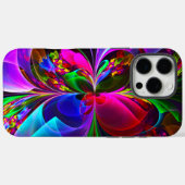 Modernes Abstraktes Blumenmuster Red Blue #12 Case-Mate iPhone Hülle (Rückseite (Horizontal))
