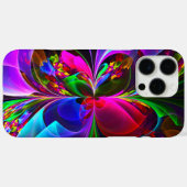 Modernes Abstraktes Blumenmuster Red Blue #12 Case-Mate iPhone Hülle (Rückseite (Horizontal))
