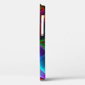 Modernes Abstraktes Blumenmuster Red Blue #12 Case-Mate iPhone Hülle (Rückseite / Links)