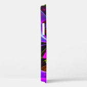 Modernes Abstraktes Blumenmuster Red Blue #12 Case-Mate iPhone Hülle (Rückseite / Rechts)