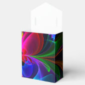 Modernes Abstraktes Blumenmuster Red Blue #12 Geschenkschachtel (Geöffnet)