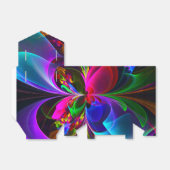 Modernes Abstraktes Blumenmuster Red Blue #12 Geschenkschachtel (Ungefaltet)