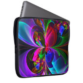 Modernes Abstraktes Blumenmuster Red Blue #12 Laptopschutzhülle (Vorne Rechts)