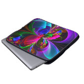 Modernes Abstraktes Blumenmuster Red Blue #12 Laptopschutzhülle (Vorne Knopf)