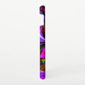 Modernes Abstraktes Blumenmuster Red Blue #12 Samsung Galaxy Hülle (Rechte Seite)