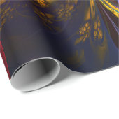 Modernes Abstraktes Blumenmuster Red Blue #13 Geschenkpapier (Rolleneckpunkt)