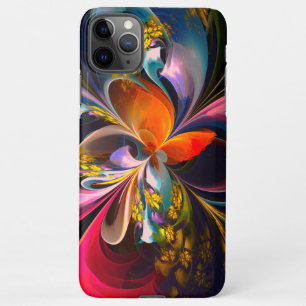 Modernes Abstraktes Blumenmuster Red Blue #13 iPhone 11Pro Max Hülle