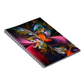 Modernes Abstraktes Blumenmuster Red Blue #13 Notizblock (Rechte Seite)