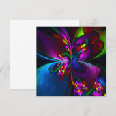 Modernes Abstraktes Blumenmuster Red Blue #15 (Vorne/Hinten)