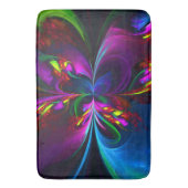 Modernes Abstraktes Blumenmuster Red Blue #15 Badematte (Vorderseite Vertikal)