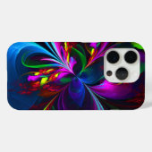 Modernes Abstraktes Blumenmuster Red Blue #15 Case-Mate iPhone Hülle (Rückseite (Horizontal))