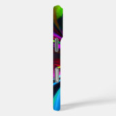 Modernes Abstraktes Blumenmuster Red Blue #15 Case-Mate iPhone Hülle (Rückseite / Rechts)