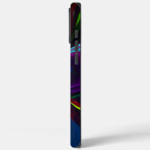 Modernes Abstraktes Blumenmuster Red Blue #15 Case-Mate iPhone Hülle (Rückseite / Links)