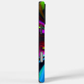 Modernes Abstraktes Blumenmuster Red Blue #15 Case-Mate iPhone Hülle (Rückseite / Rechts)