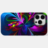 Modernes Abstraktes Blumenmuster Red Blue #15 Case-Mate iPhone Hülle (Rückseite (Horizontal))