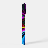 Modernes Abstraktes Blumenmuster Red Blue #15 iPhone 15 Hülle (Rechte Seite)