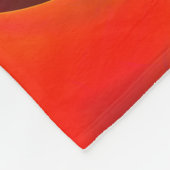 Modernes Abstraktes Blumenmuster Red Blue Muster # Fleecedecke (Ecke)